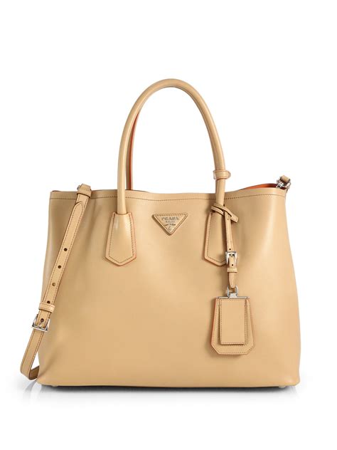 city calf shopping bag prada|prada tote bag sale.